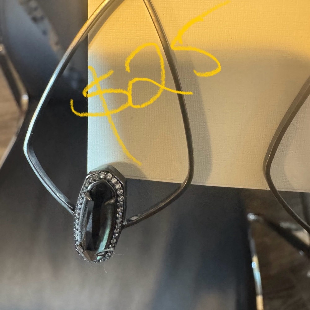 Kendra Scott Black and Silver Earrings